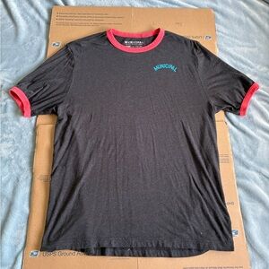 Men's Black Municipal Large T-Shirt Short Sleeve VARSITY T-SHIRT